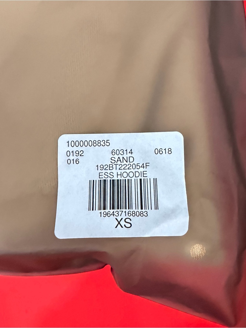 Fear of God Essentials Pullover Hoodie in Sand - Picture 3 of 6